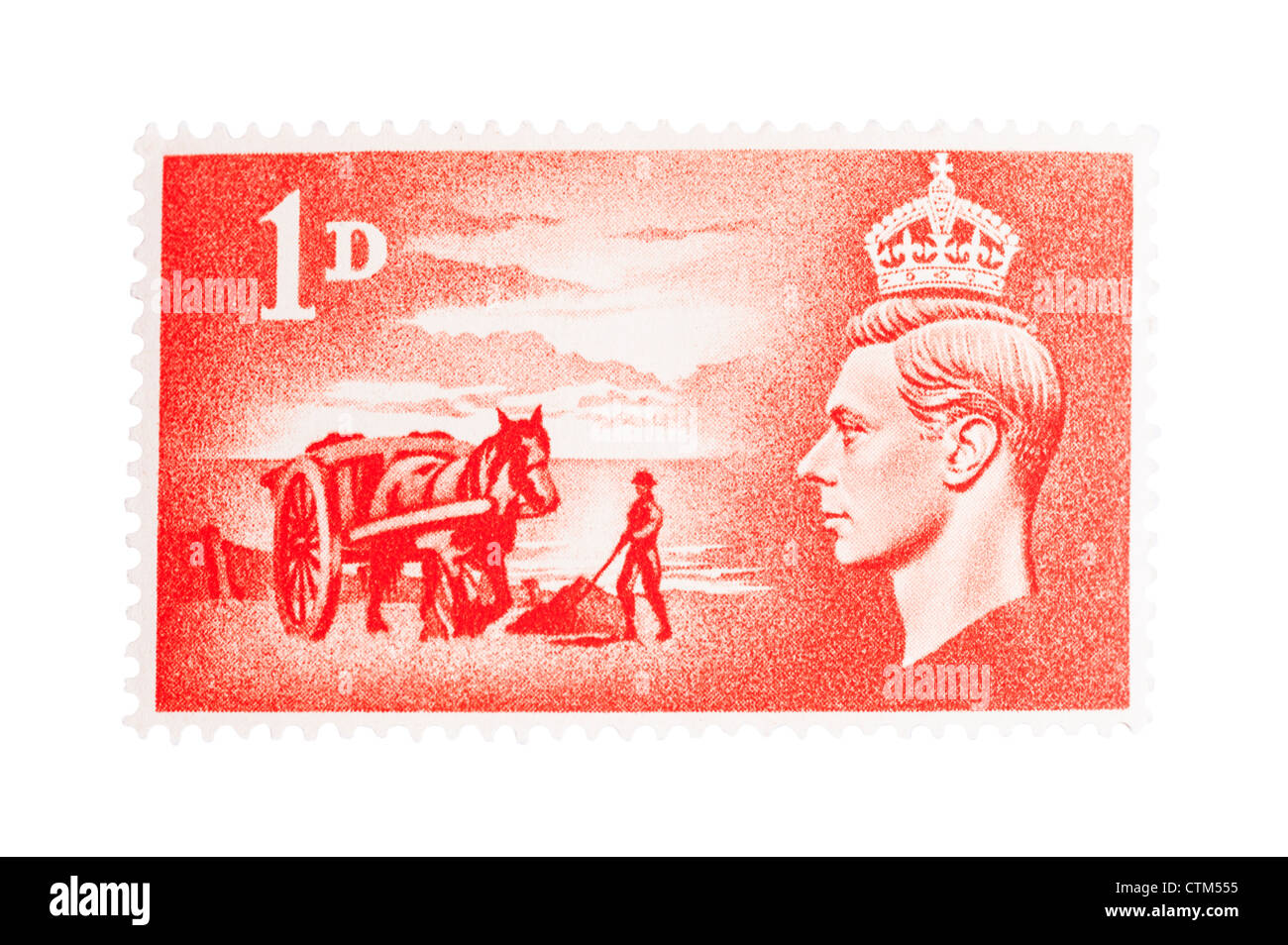 Postage stamp one penny hi-res stock photography and images Postage stamp one penny hi-res stock photography and images