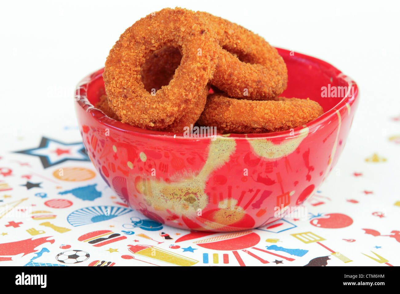 Deep fried battered onion rings hi-res stock photography and images - Alamy