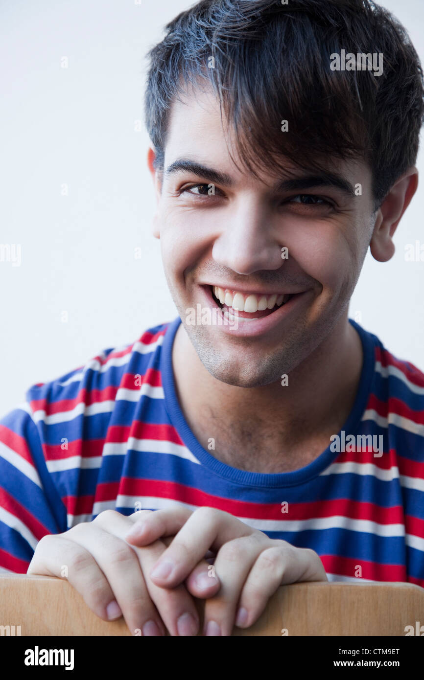 Handsome happy smiling man hi-res stock photography and images - Alamy