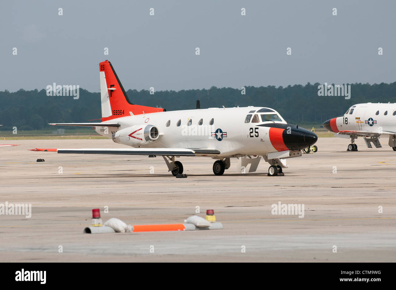 A CT 39G Sabreliner US Navy plane at NAS Pensacola Florida USA Stock Photo