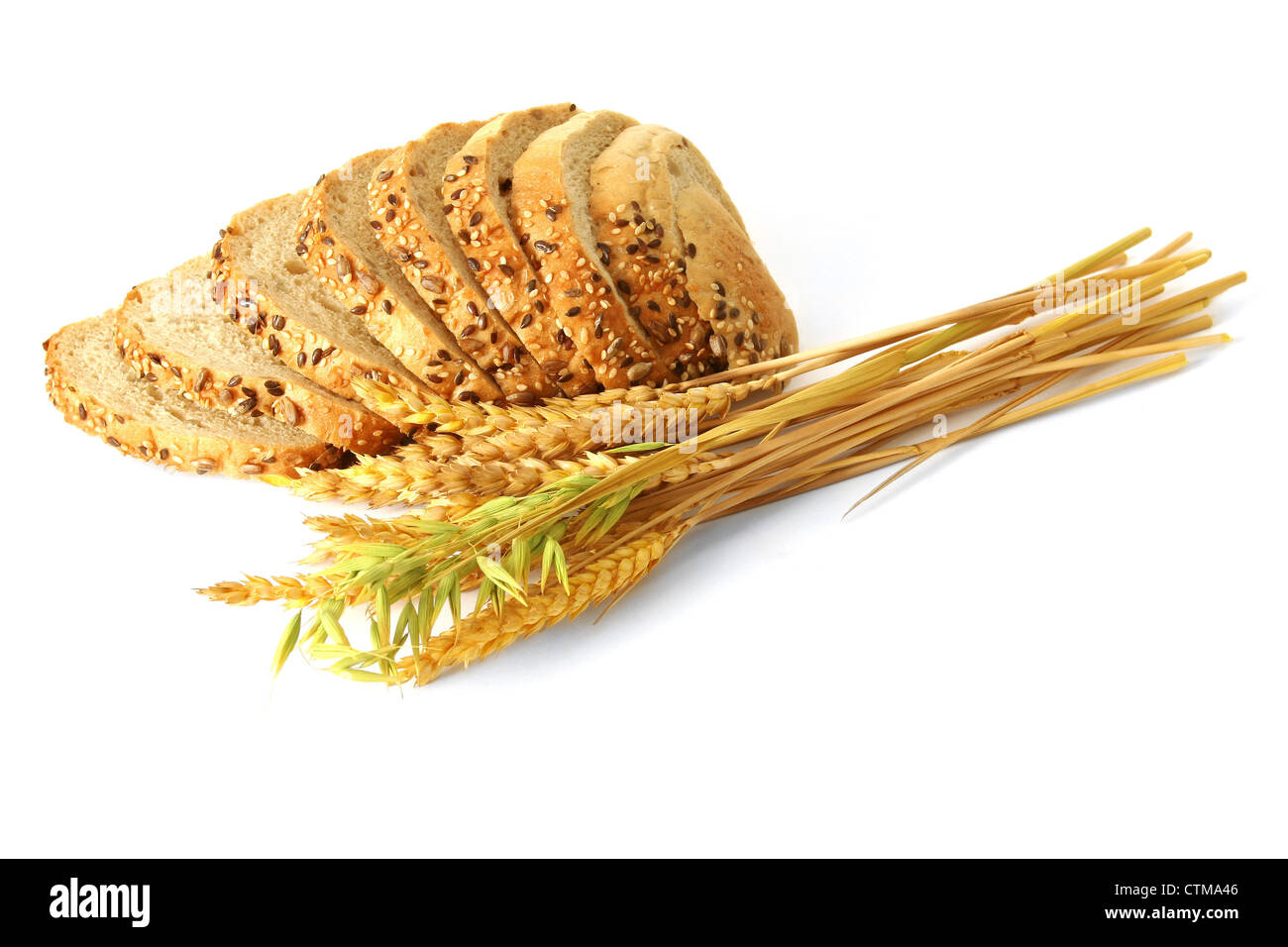 Bakery Products Isolated on White Background Stock Photo - Alamy
