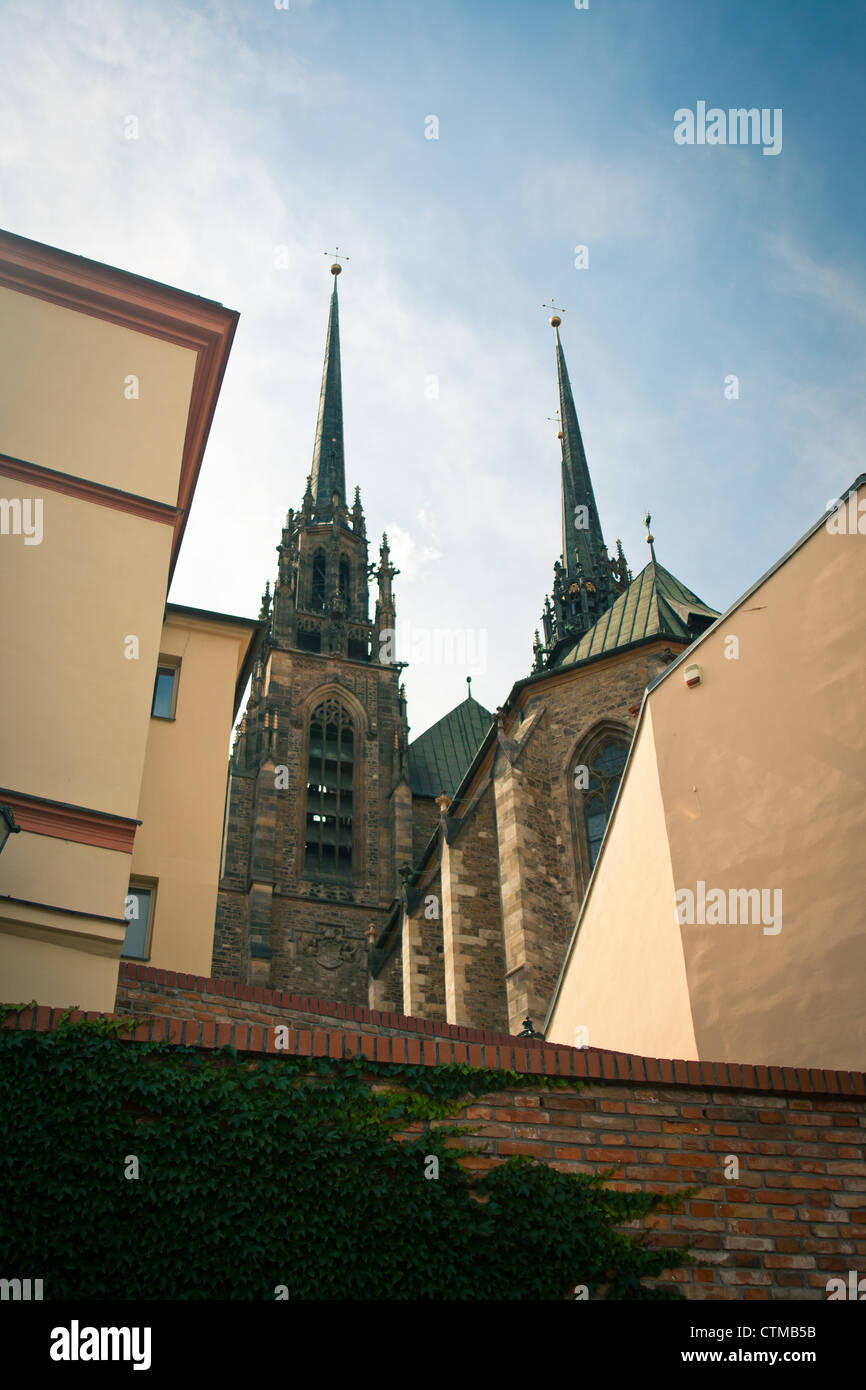 Petrov,  the Cathedral of St. Peter and Paul in Brno, Czech Republic Stock Photo