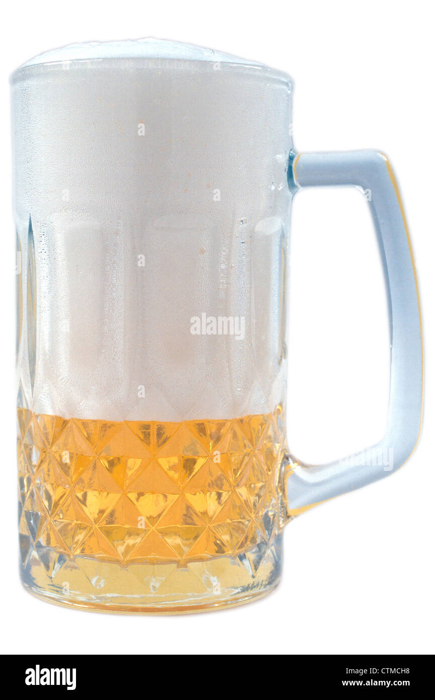 A glass of cold fresh live beer. Beer in the forest. Beer mug and stockfish  on a background of open nature. Oktoberfest Festival Stock Photo - Alamy