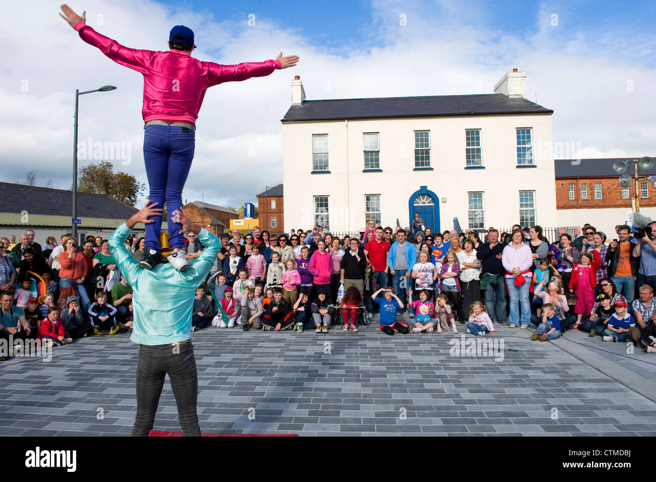 Ebrington Square, Derry, Northern Ireland Stock Photo