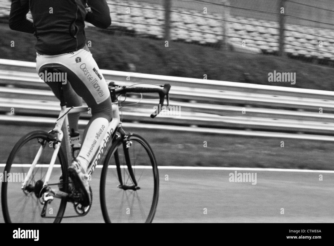 Time trial cyclist Black and White Stock Photos & Images Alamy
