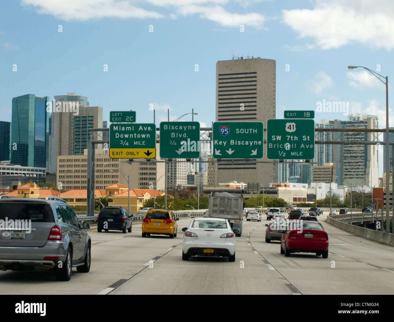 Rush hour in Miami. Stock Photo