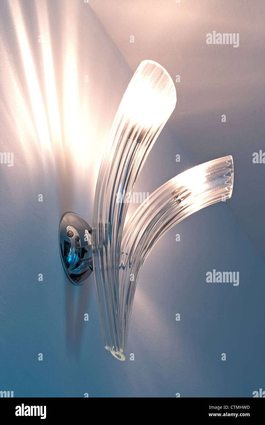 White wall lamp Stock Photo Alamy