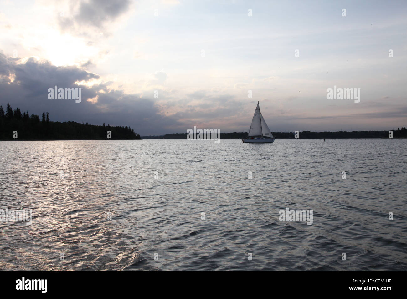 Sailing, Calgary, Alberta, Canada Stock Photo Alamy
