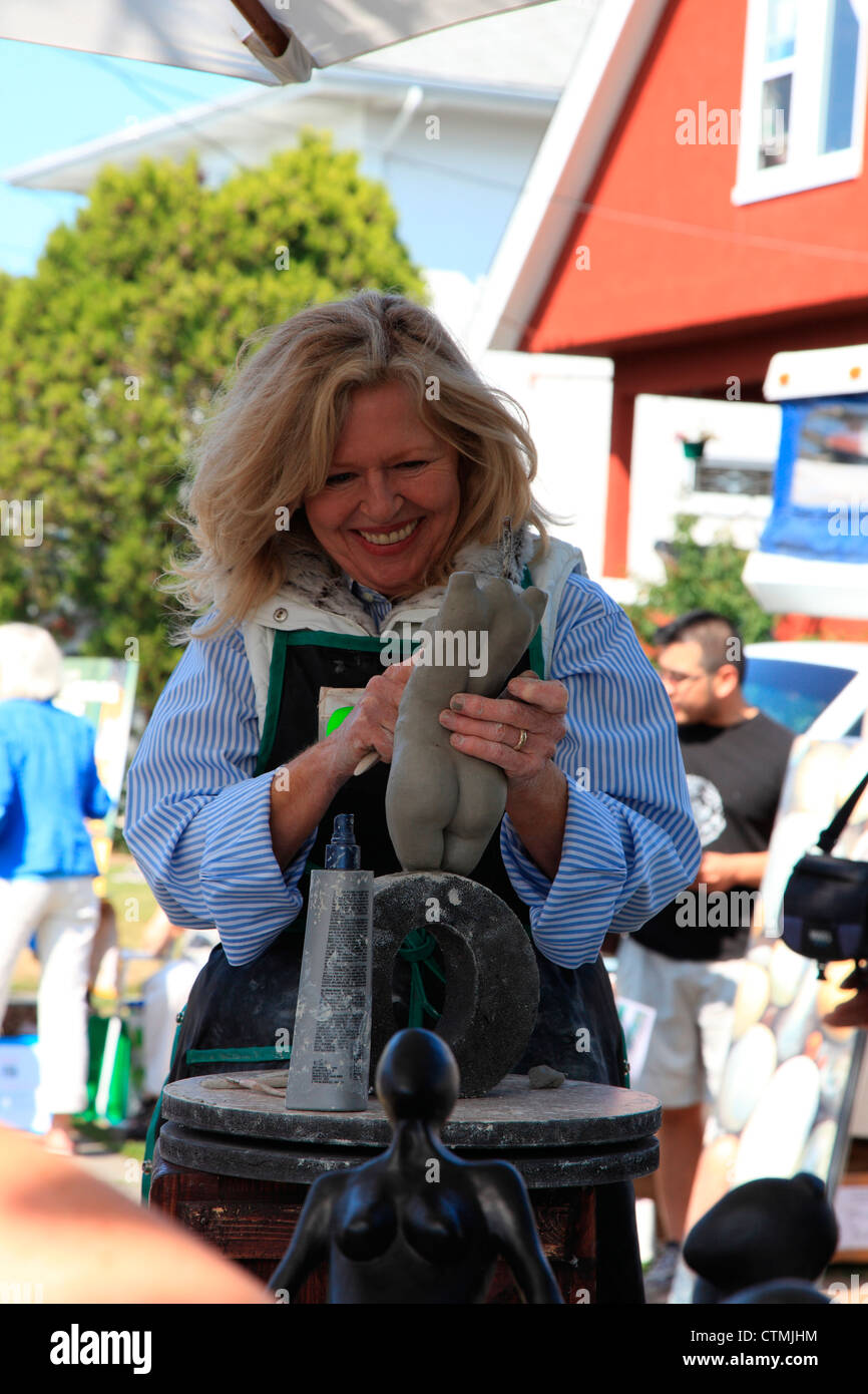 Moss street paintin Victoria BC Canada Stock Photo Alamy