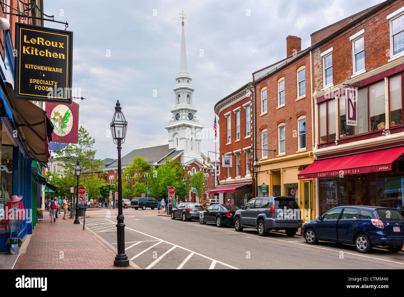 Market Street looking towards North Church in the centre of downtown ...