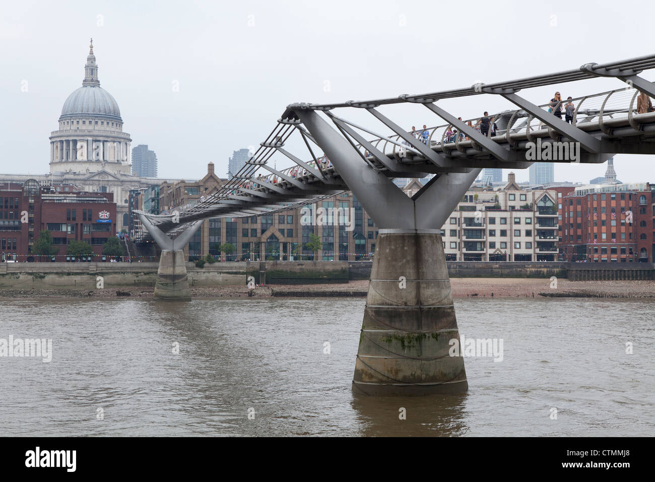 Millenium bridge, London, UK Stock Photo