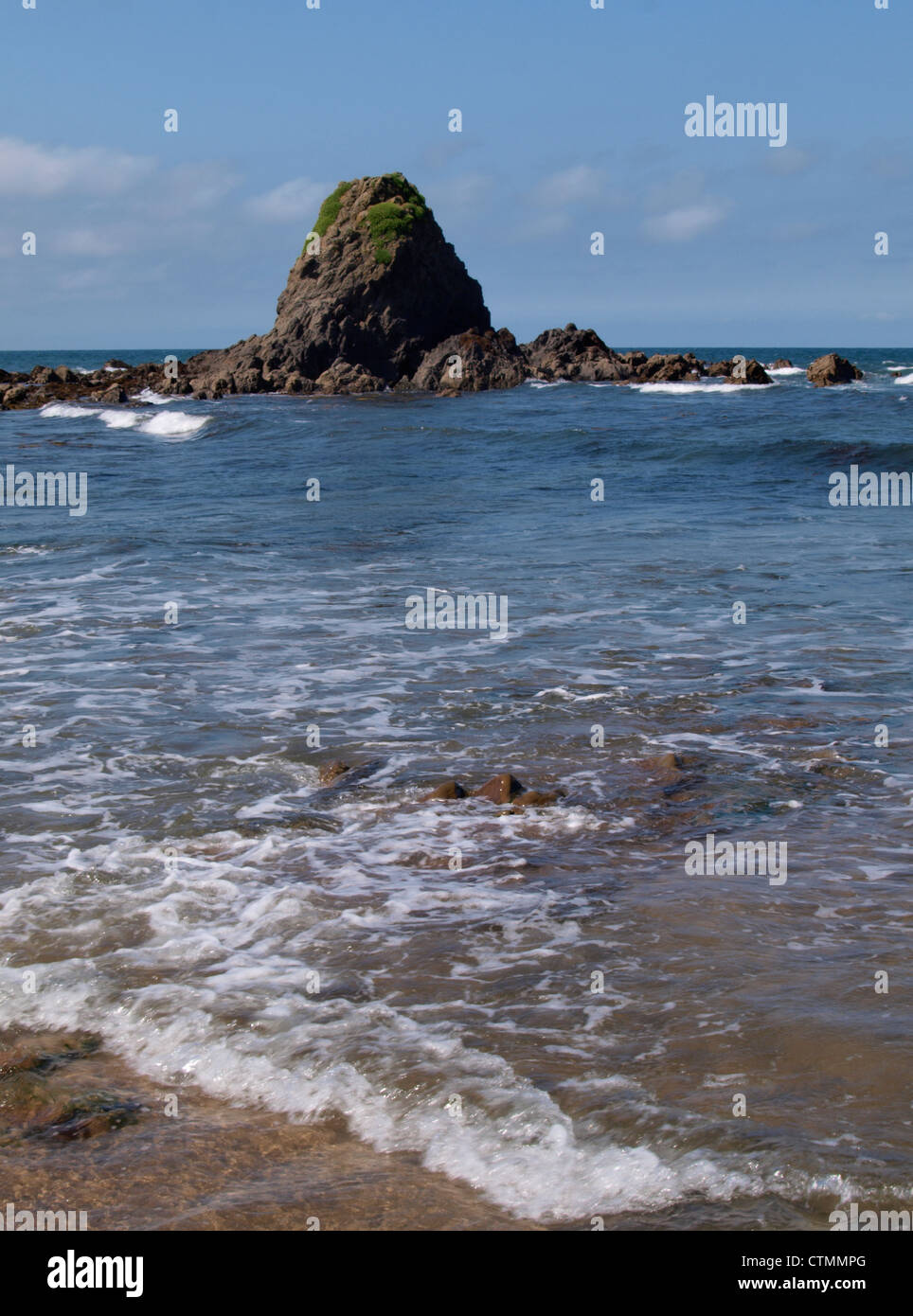 Black Rock, Widemouth Bay, Cornwall, UK Stock Photo