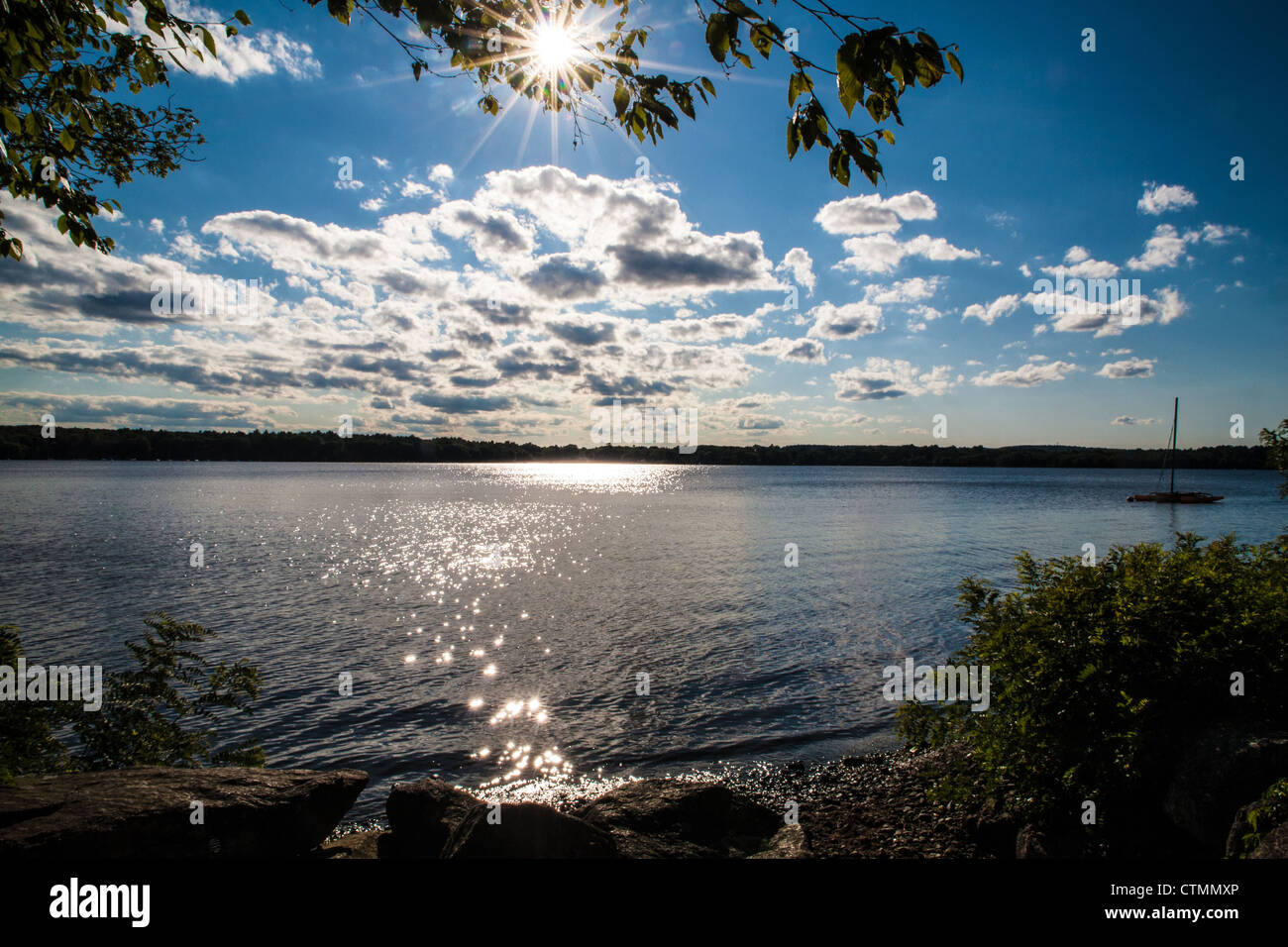 Sun shimmering on water hi-res stock photography and images - Alamy