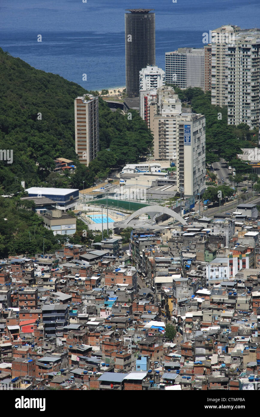 Favela da Rocinha, Rio de Janeiro, Brazil Stock Photo