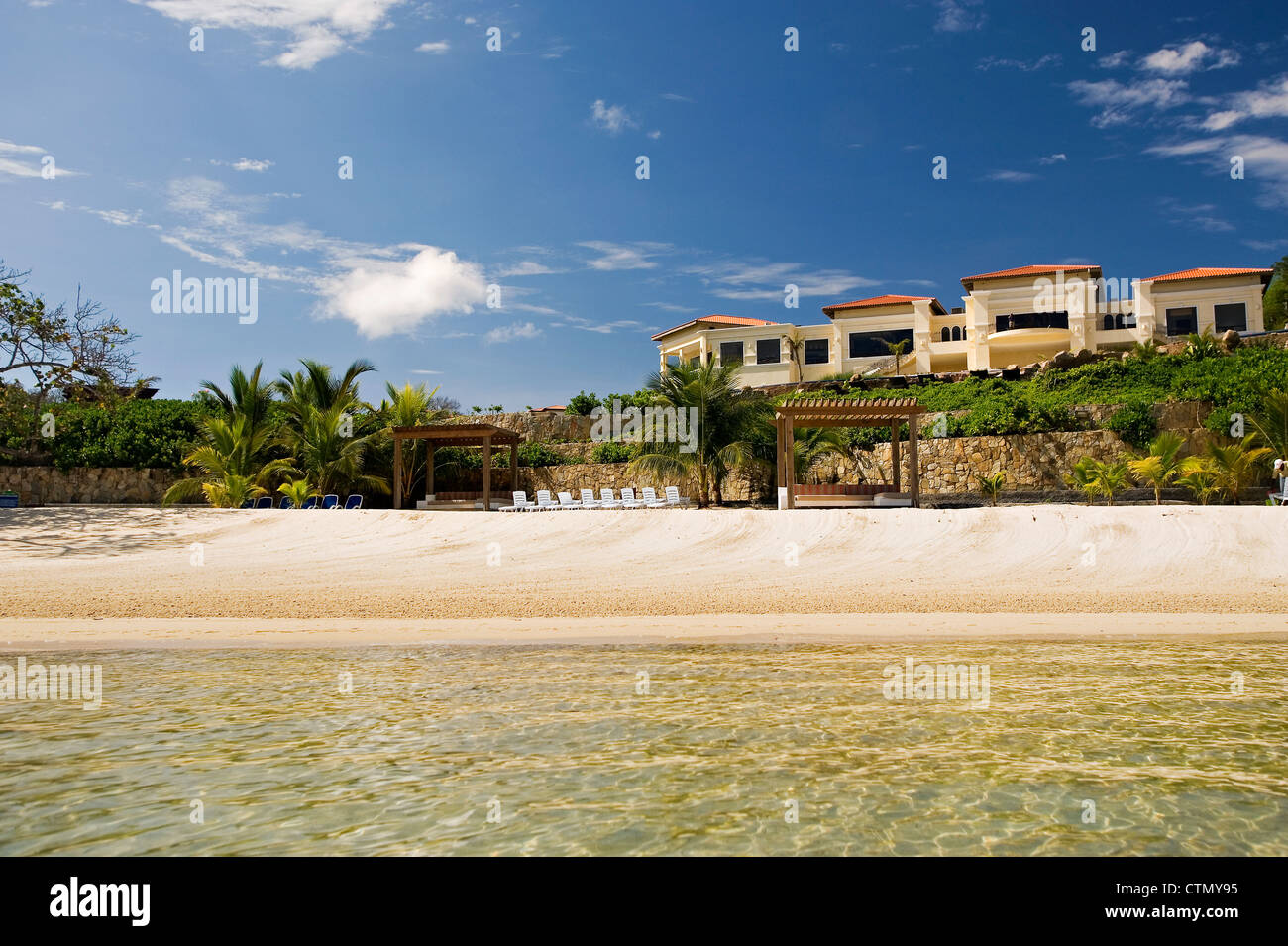 Pristine Bay Resort in Roatan, Honduras Stock Photo