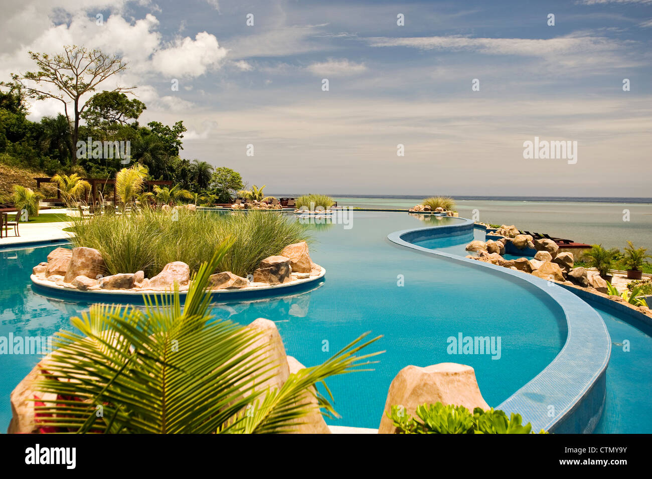 Pristine Bay Resort, Roatan, Honduras Stock Photo