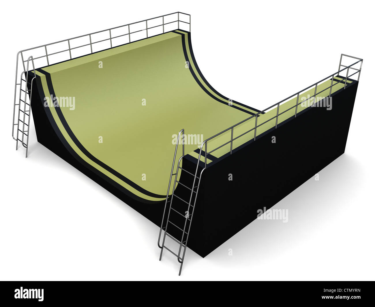 Skate park ramps Cut Out Stock Images & Pictures - Alamy