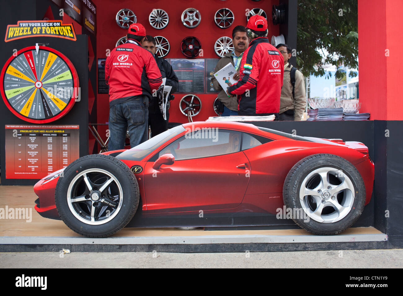 Delhi Auto Expo 2012 at Pragati Maidan in New Delhi, India Stock Photo