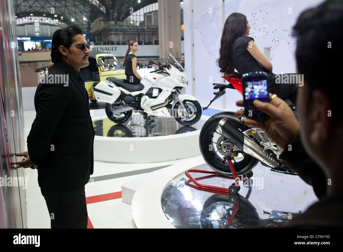 Delhi Auto Expo 2012 at Pragati Maidan in New Delhi, India Stock Photo