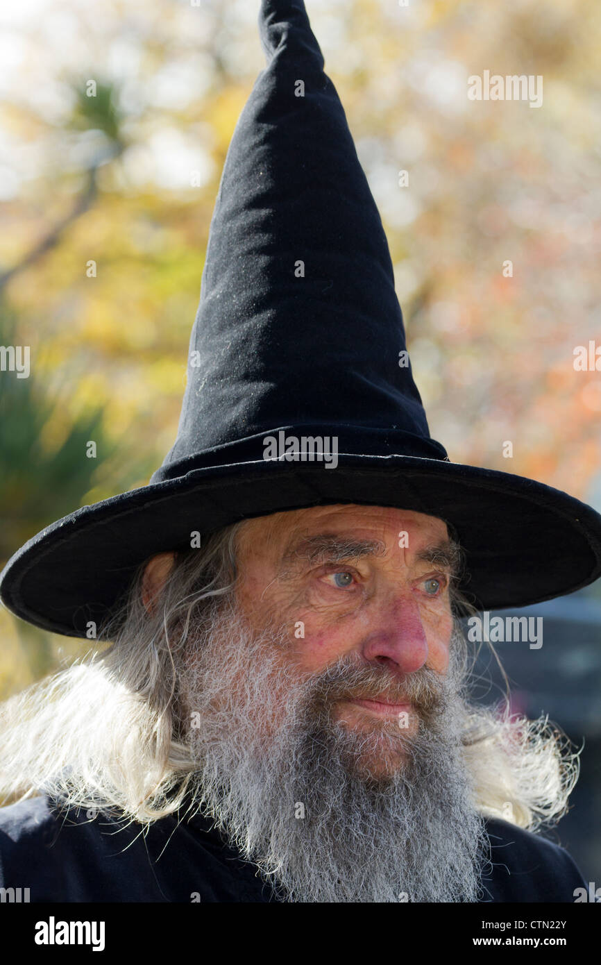 The wizard of Christchurch, New Zealand Stock Photo