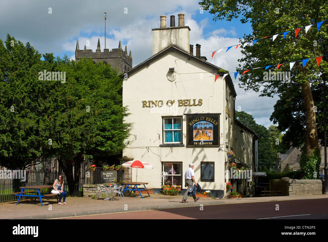 The Ring O' Bells pub, Kirkland, Kendal, Cumbria, England UK Stock Photo