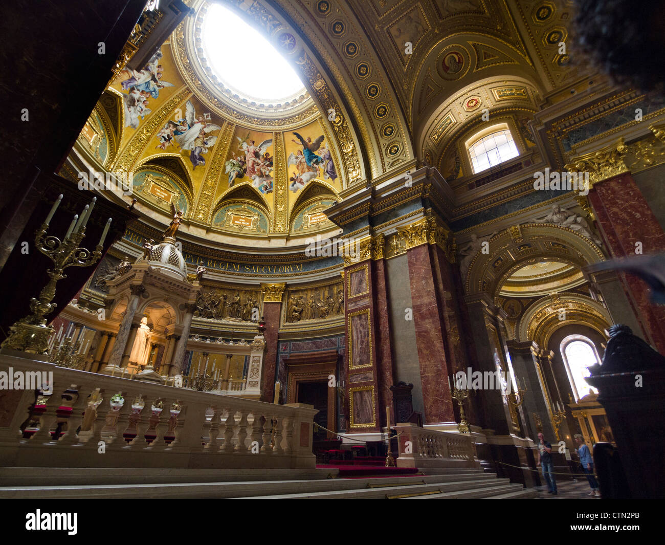 St. Stephens Basilica (Szent István Bazilika) interior in Budapest, Hungary, Eastern Europe Stock Photo