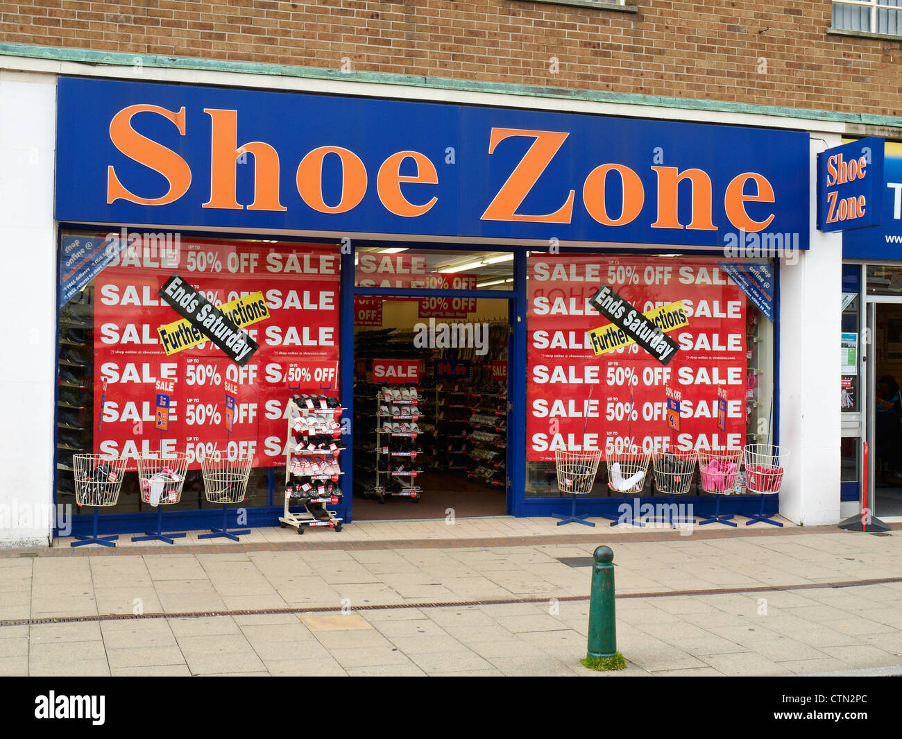 Shoe Zone shop in Crewe Cheshire UK 