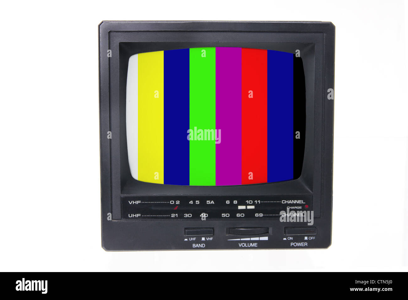 Old Fashioned Portable TV Stock Photo Alamy