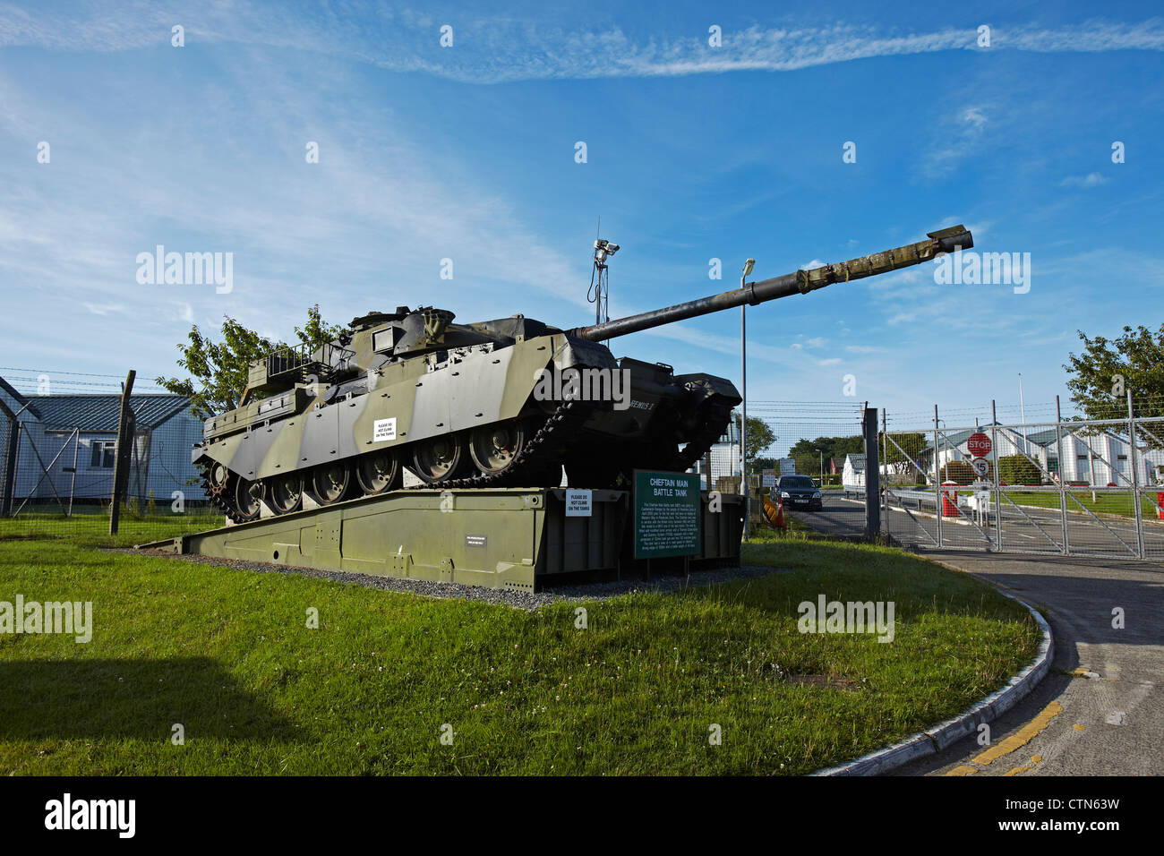 Chieftan Main Battle Tank, Castlemartin, Pembrokeshire, Wales, UK Stock Photo