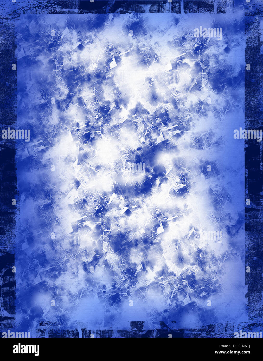 Blue cloudy grunge texture background Stock Photo