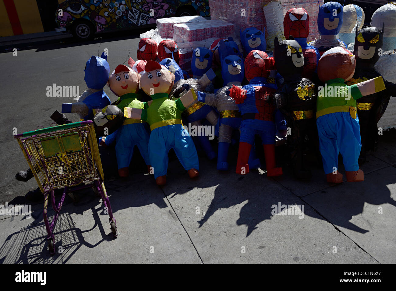 pinatas sale downtown la Stock Photo Alamy