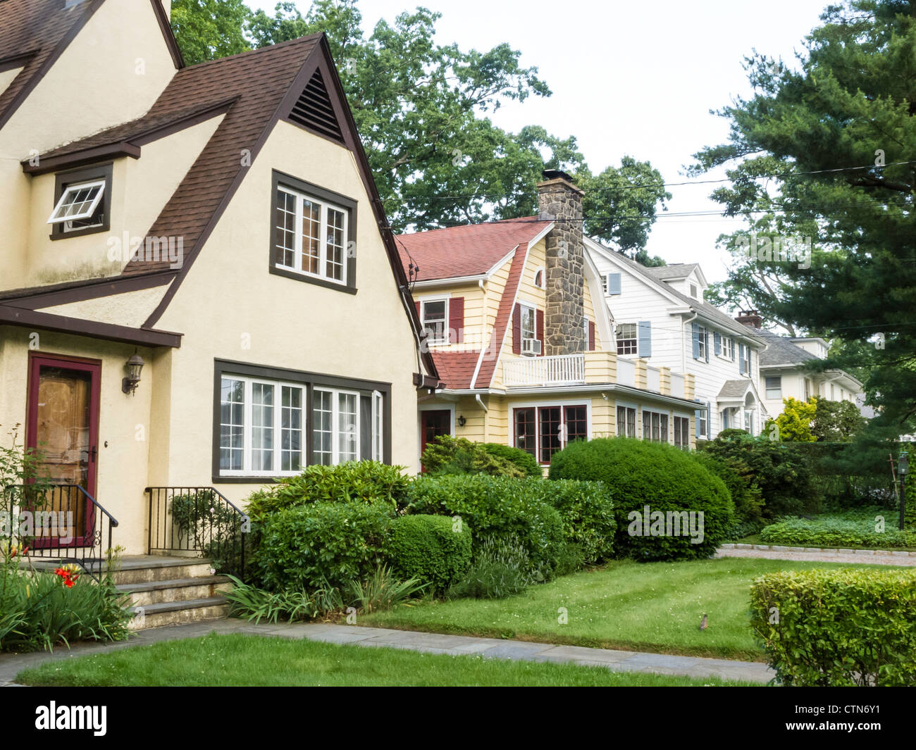 Luxury Houses, Larchmont , NY Stock Photo Alamy
