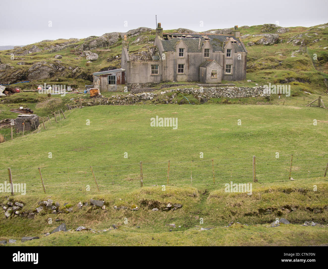 Abandoned House, Isle of Harris, Scotland Stock Photo Alamy
