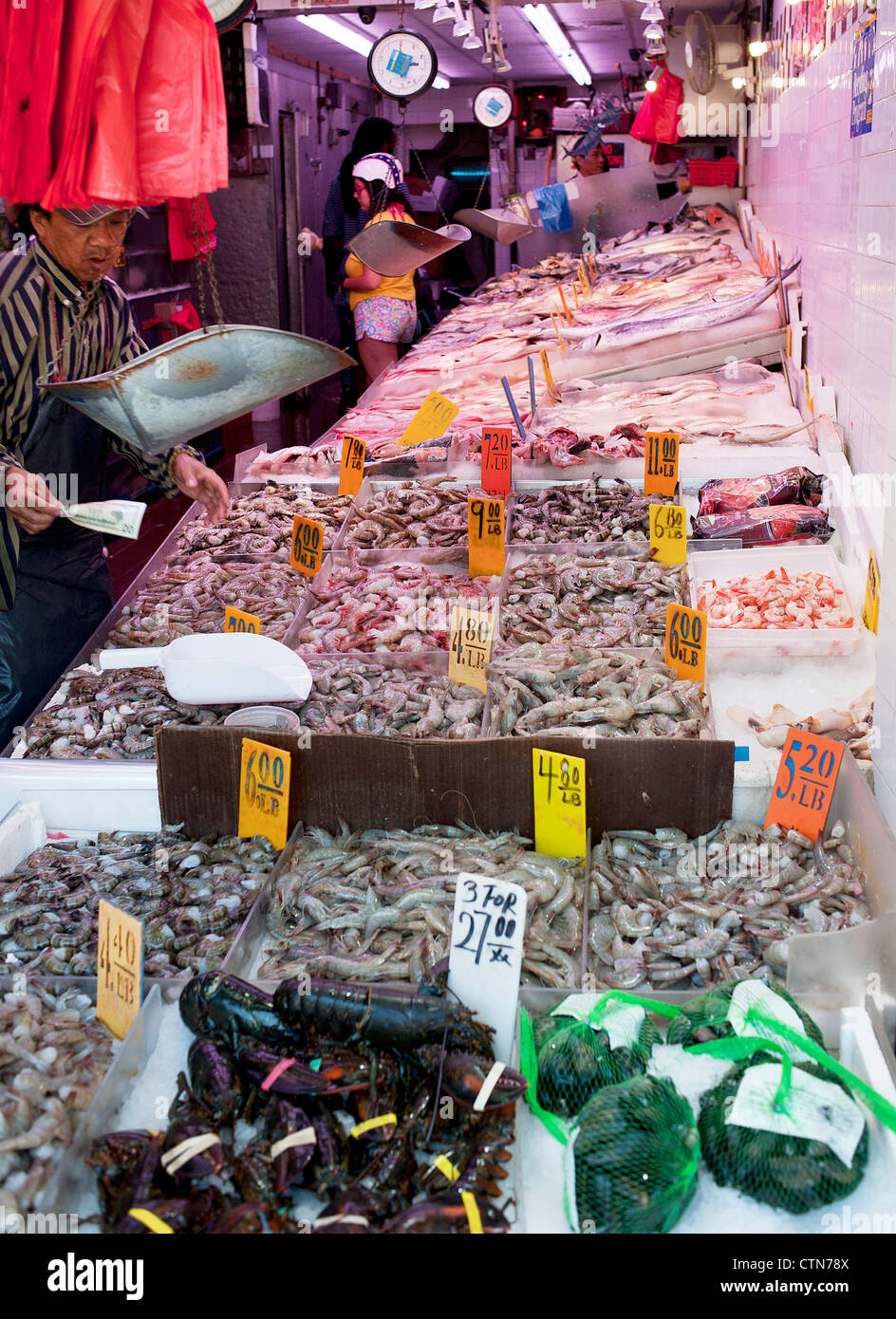 Fish Market Chinatown NYC,NY Stock Photo Alamy