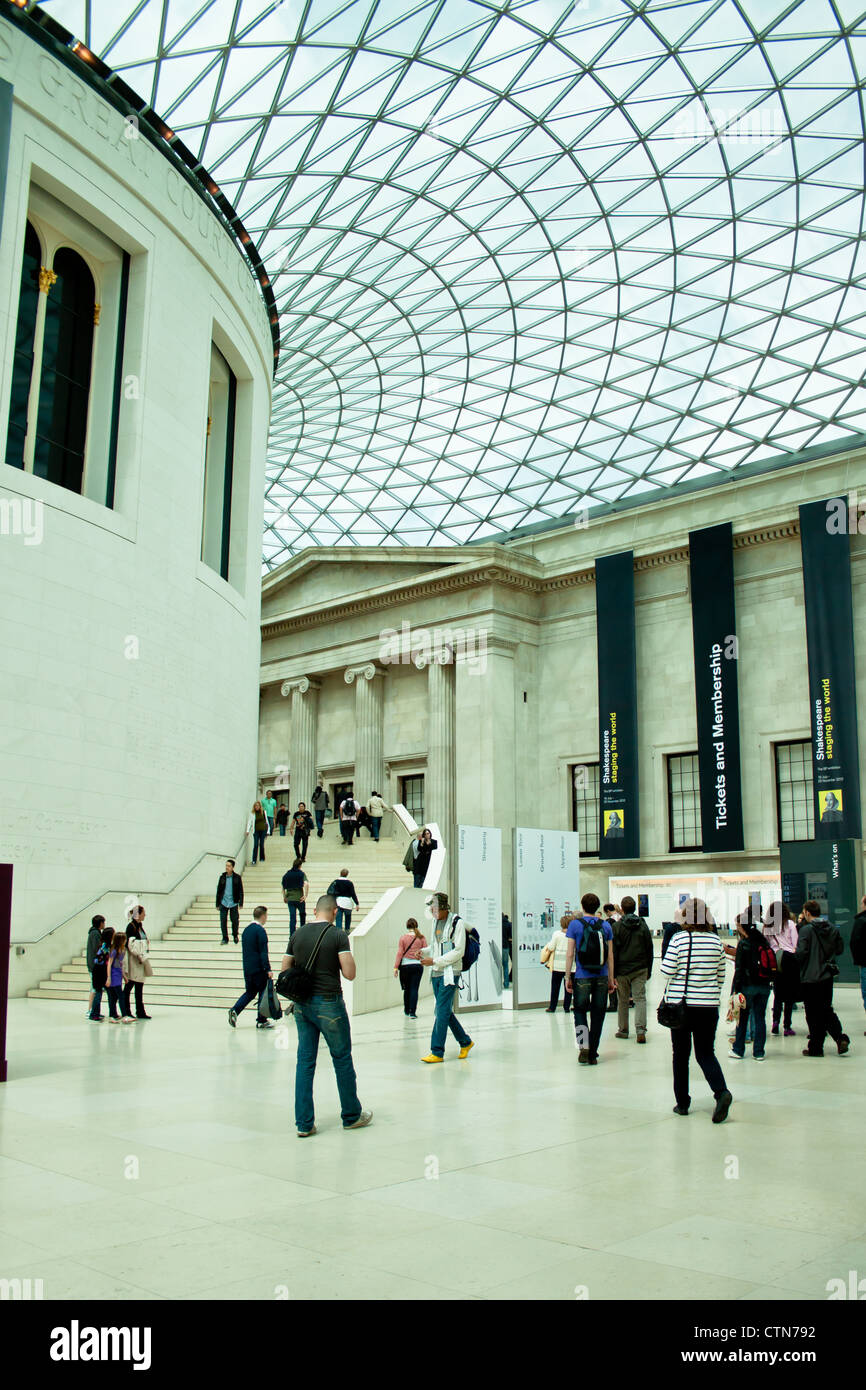 The Great Hall of the British Museum in London Stock Photo