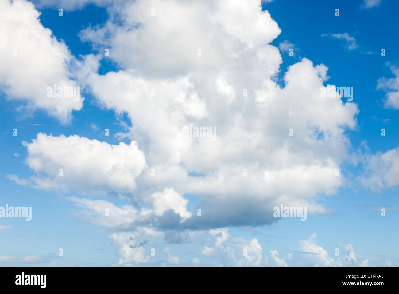 Blue sky with cloud formation moon hi-res stock photography and images ...