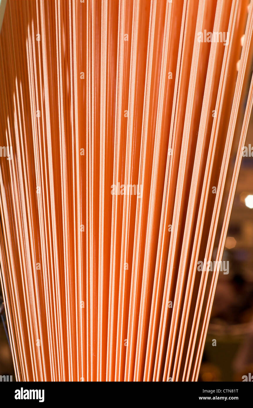 The colorful of the cone threads from textile factory Stock Photo - Alamy