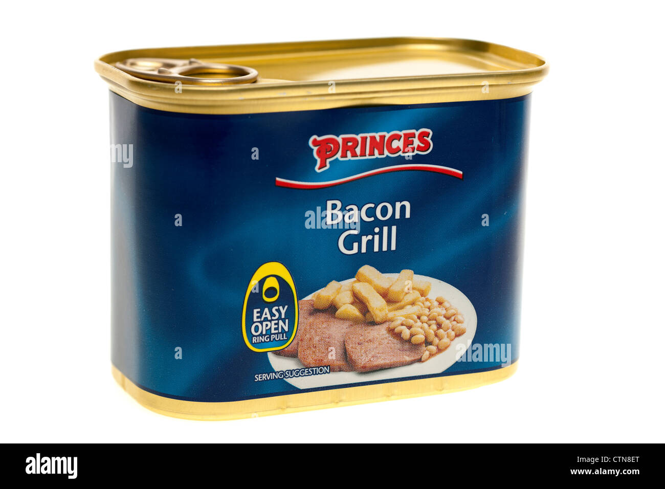 Tin can princes meat processed bacon grill Cut Out Stock Images & Pictures Alamy
