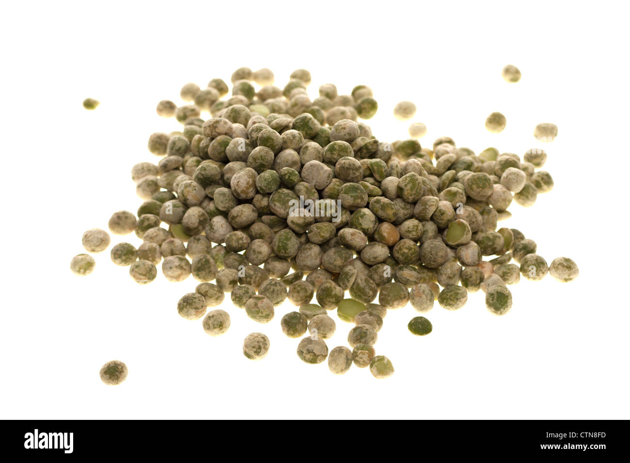 Pile of dried peas Stock Photo