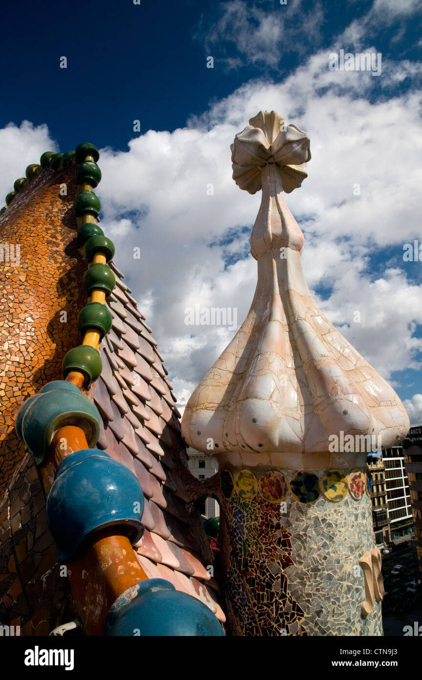 Casa batllo roof hi-res stock photography and images - Alamy