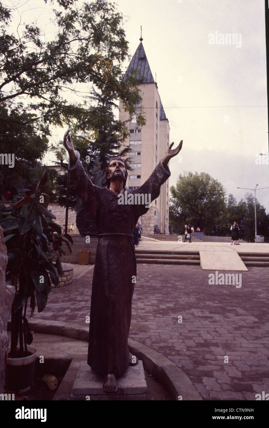 Medjugorje, a village in Herzegovina where Our Lady appeared. October 1988, archival photographs. Stock Photo