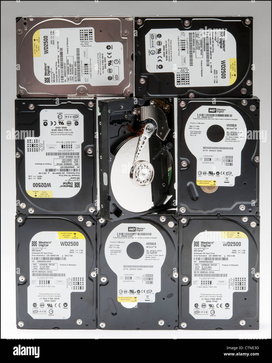 Computer hard drives Stock Photo Alamy