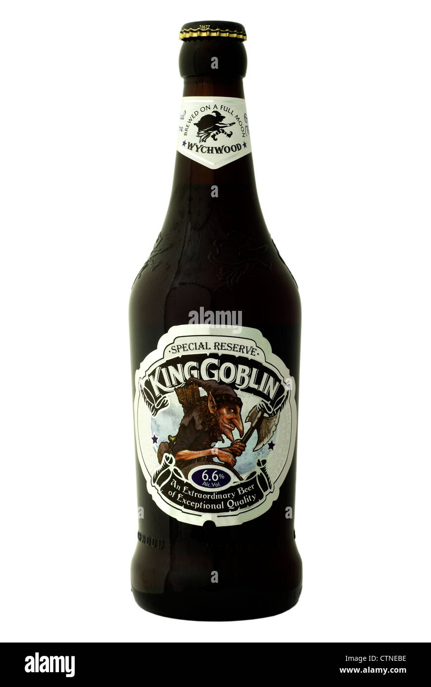 Wychwood (Marston's) King Goblin Special Reserve bottled beer - current @ 2012. Stock Photo