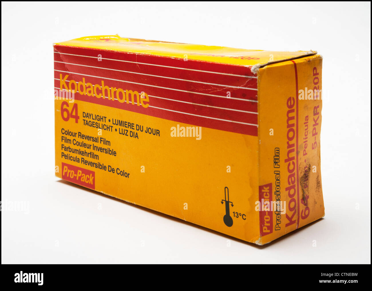 Vintage Kodachrome photographic roll film 120 pro-pack Stock Photo