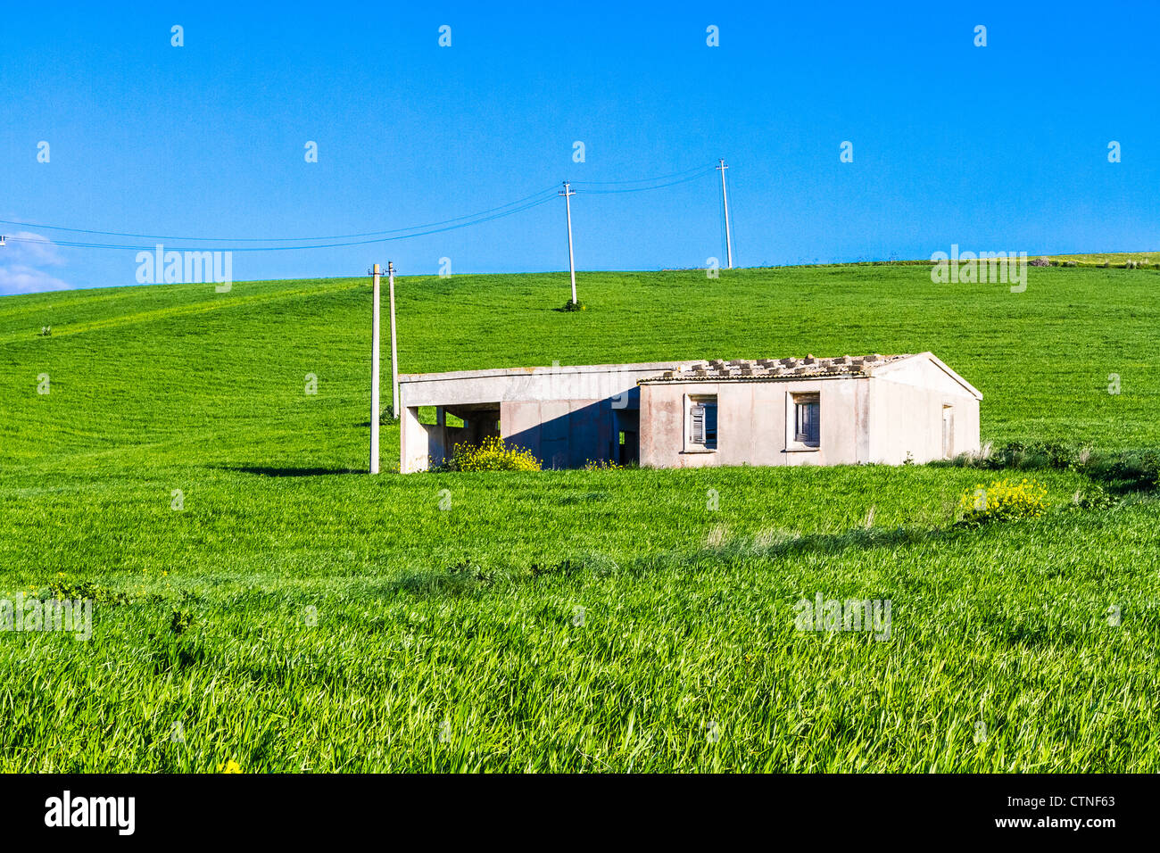 Old farm house in Sicily, Region of Italy Stock Photo