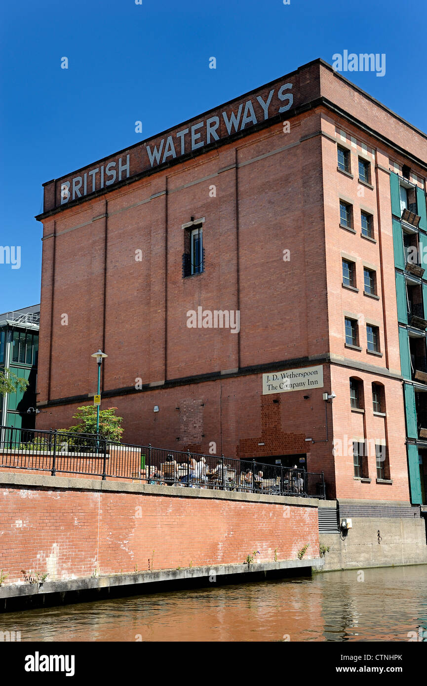 british waterways jd wetherspoon bar nottingham england uk Stock Photo