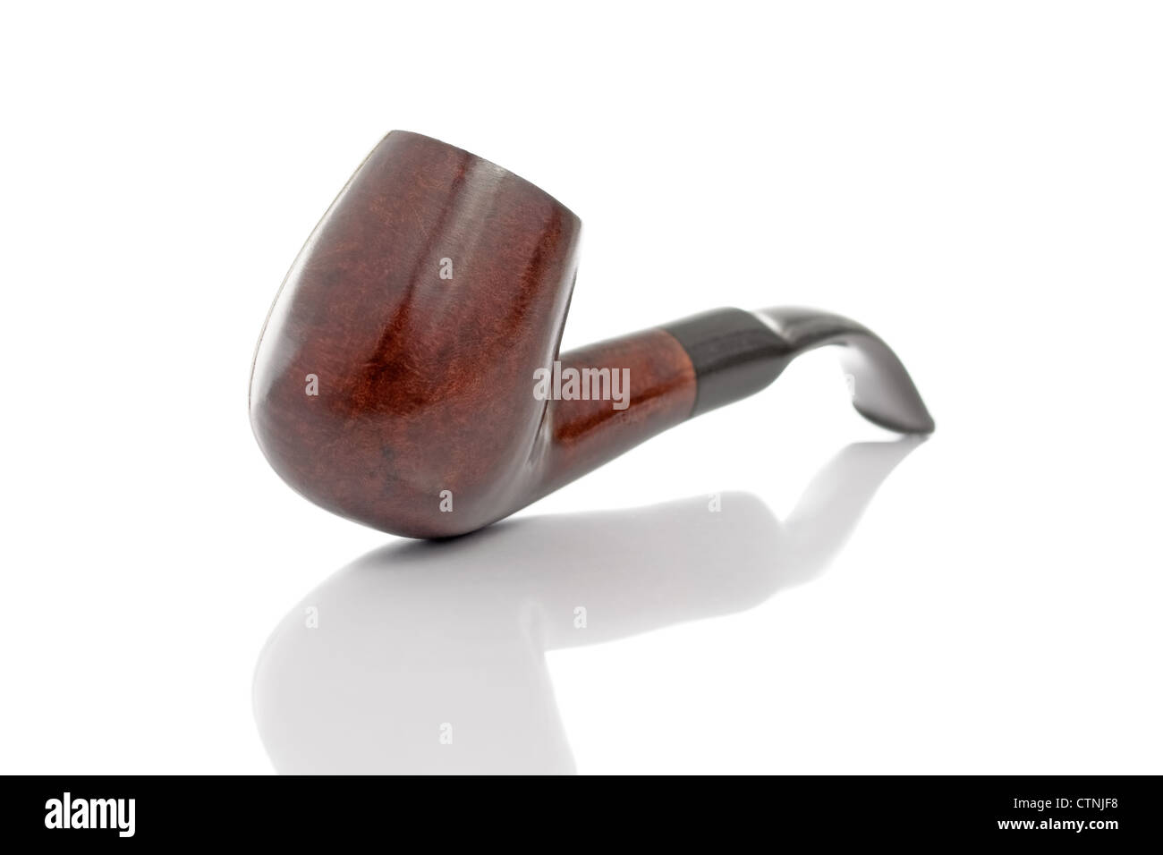 Tobacco pipe isolated on white background Stock Photo