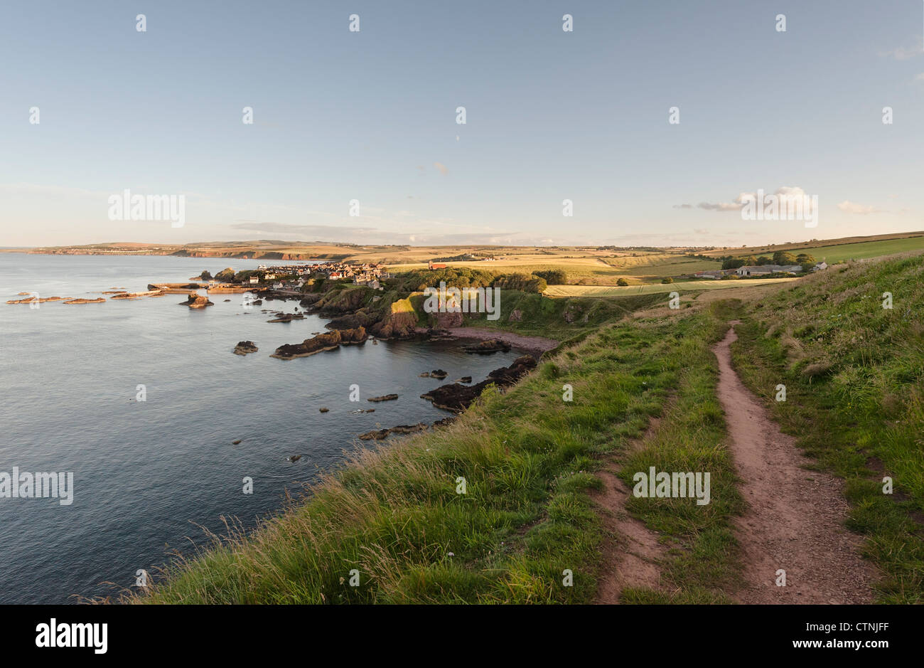 Berwickshire Coastal Path and St Abb's north of Coldingham and Eyemouth