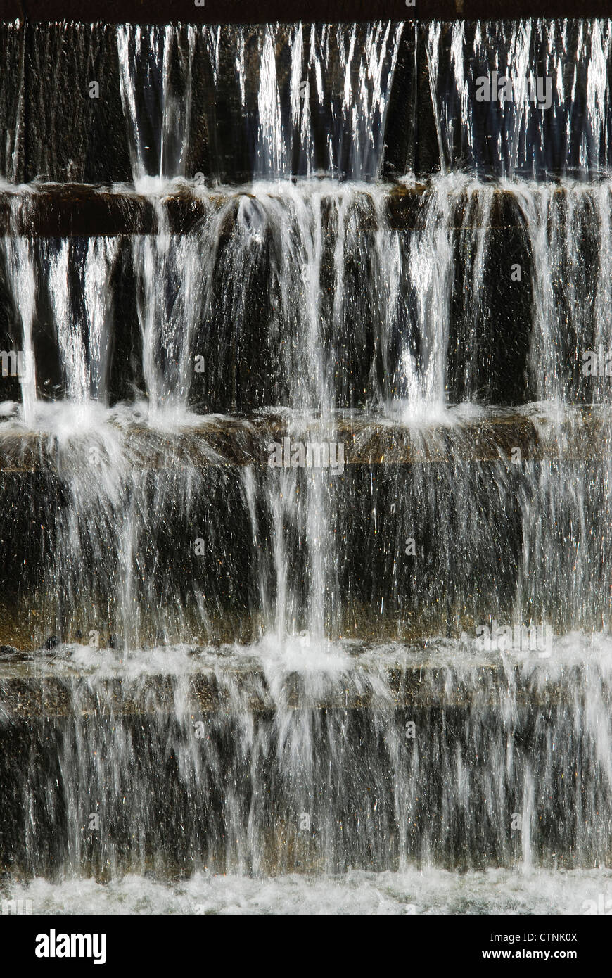 Water cascading down a waterfall UK Stock Photo - Alamy