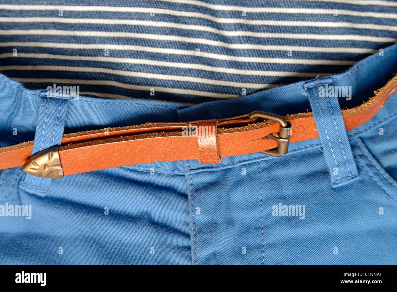 Slim Grained-Leather Trouser Belt main image 1